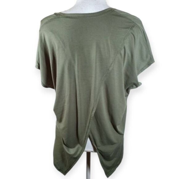 ATHLETIC WORKS ARMY GREEN T-SHIRT SZ.S EUC. - Picture 2 of 3